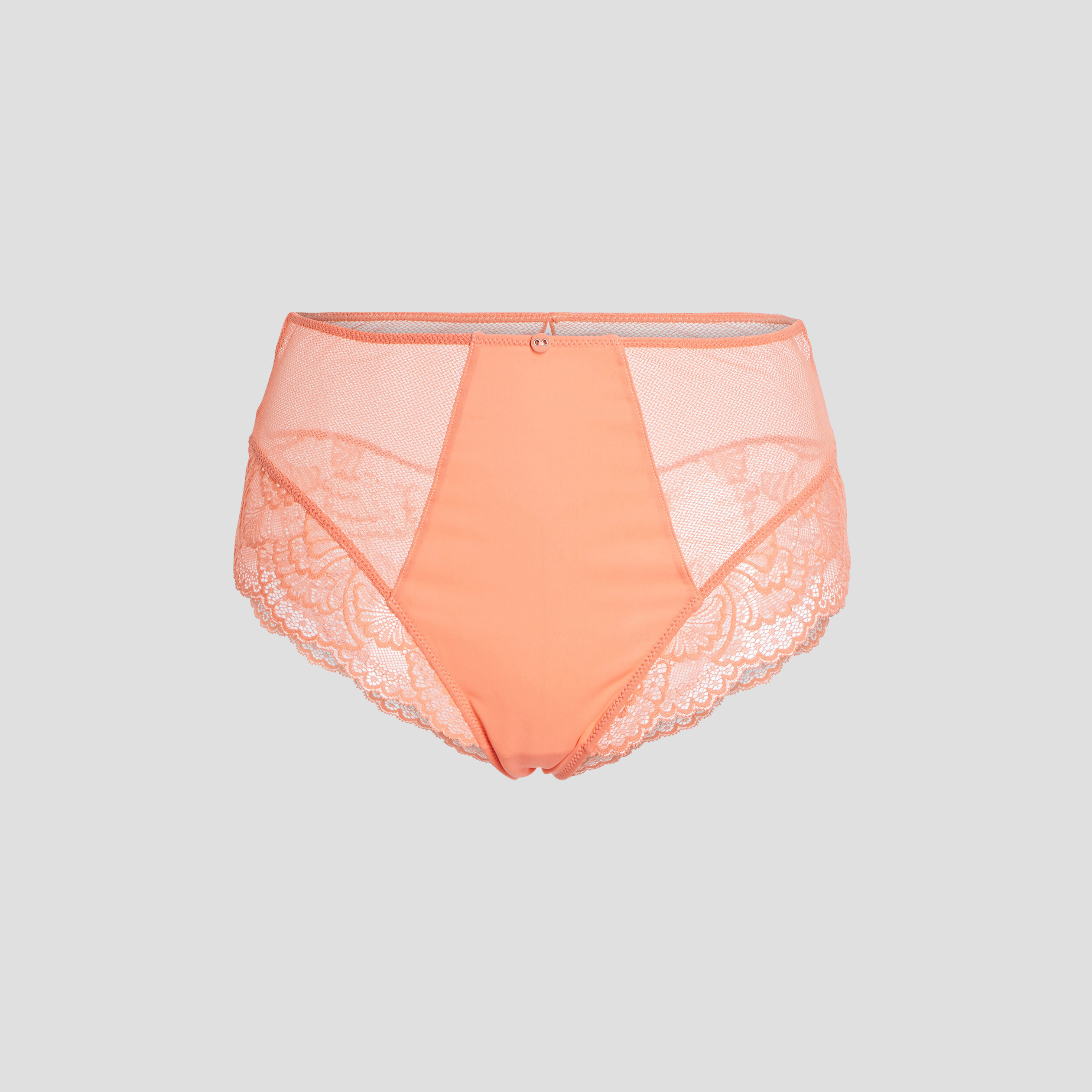 Culotte taille haute orange corail femme | La Halle