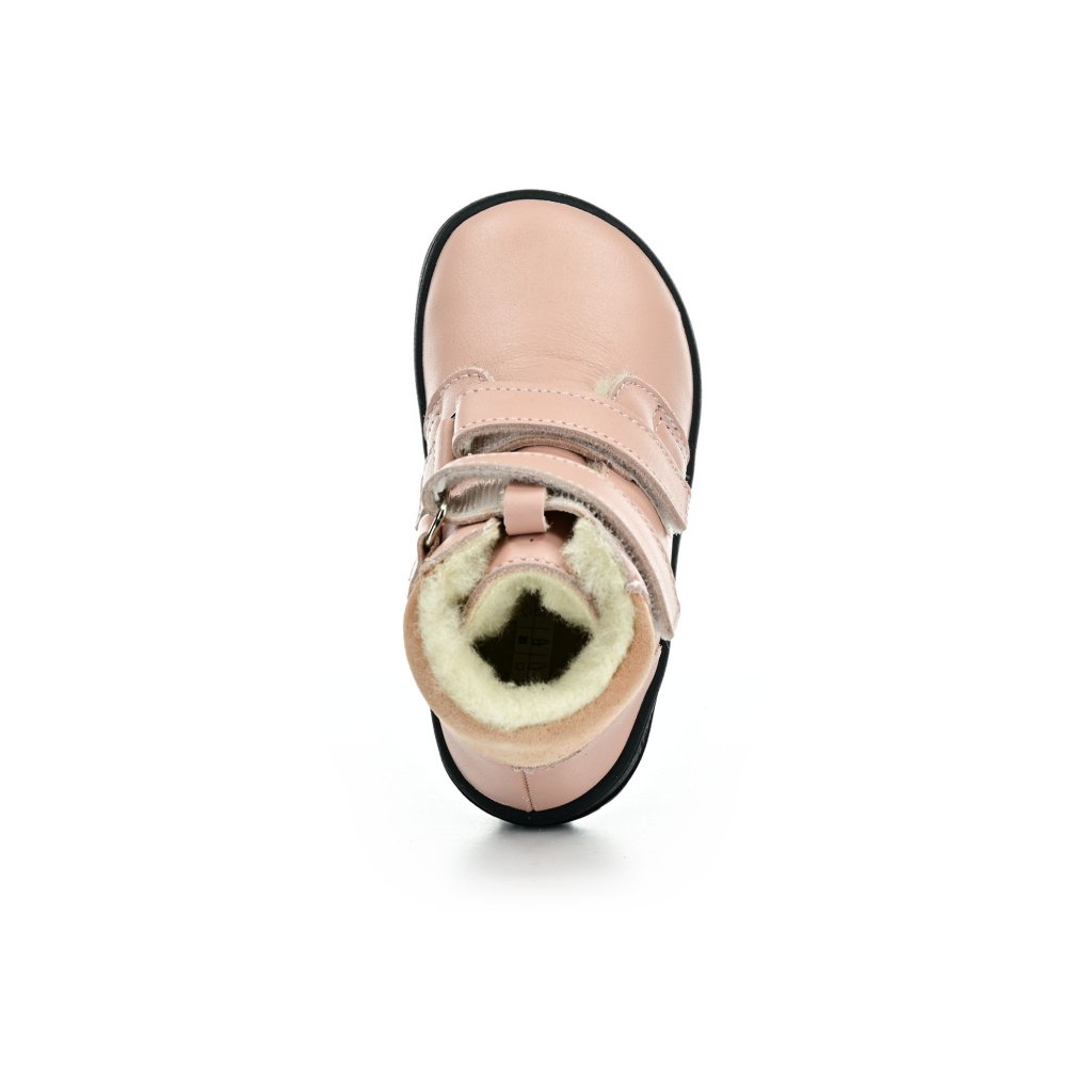 Jonap B4 MV hautfarbene mit Wolle gefütterte Winter-Barfußschuhe