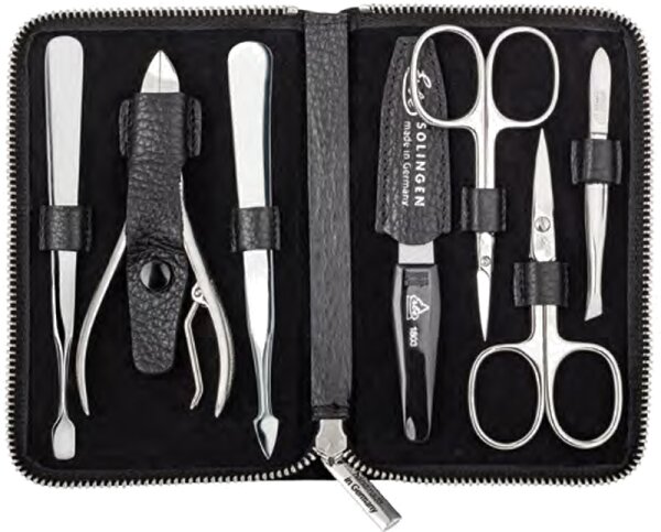 Erbe Solingen Travel Maniküre Reißverschluss-Etui Maniküre-Set