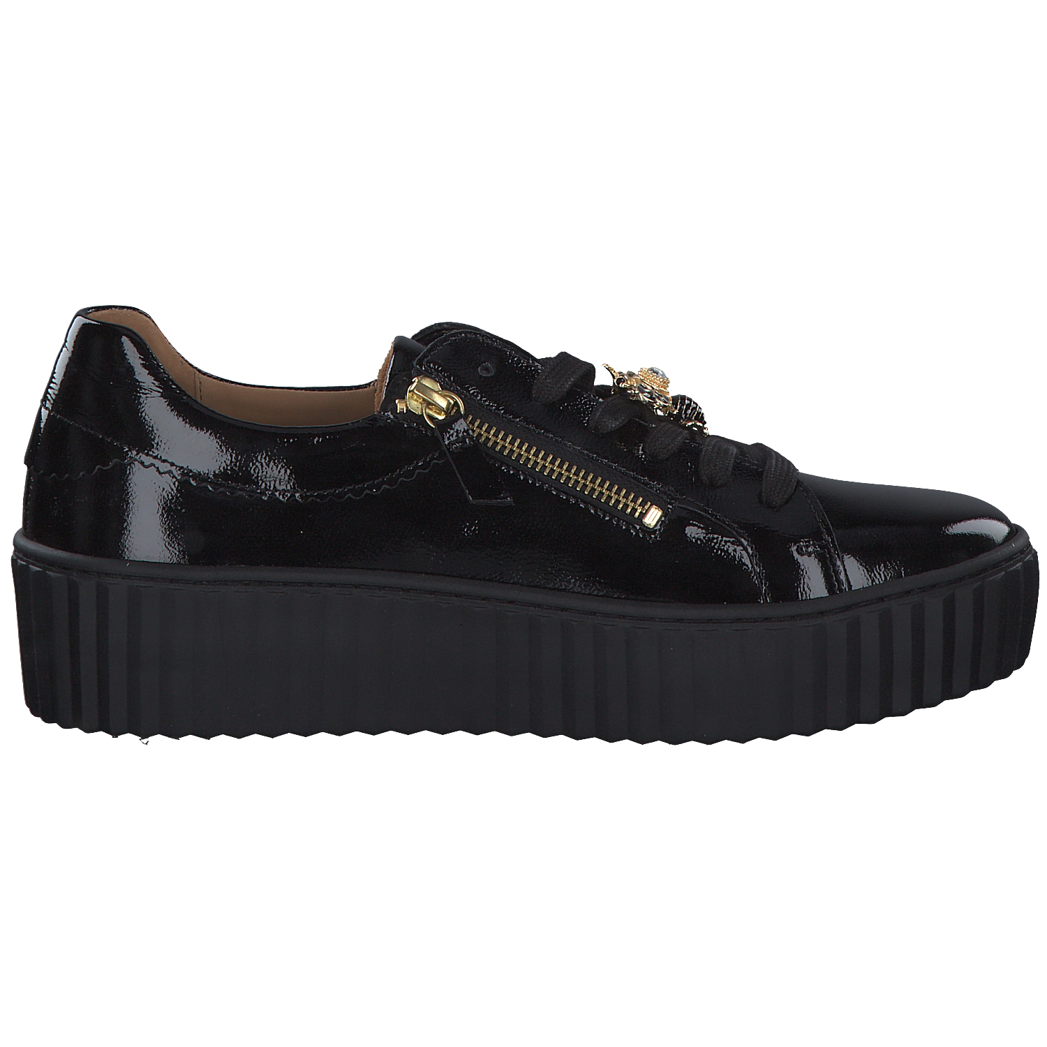 Gabor 43.201, Schnürschuhe, Damen, Schwarz