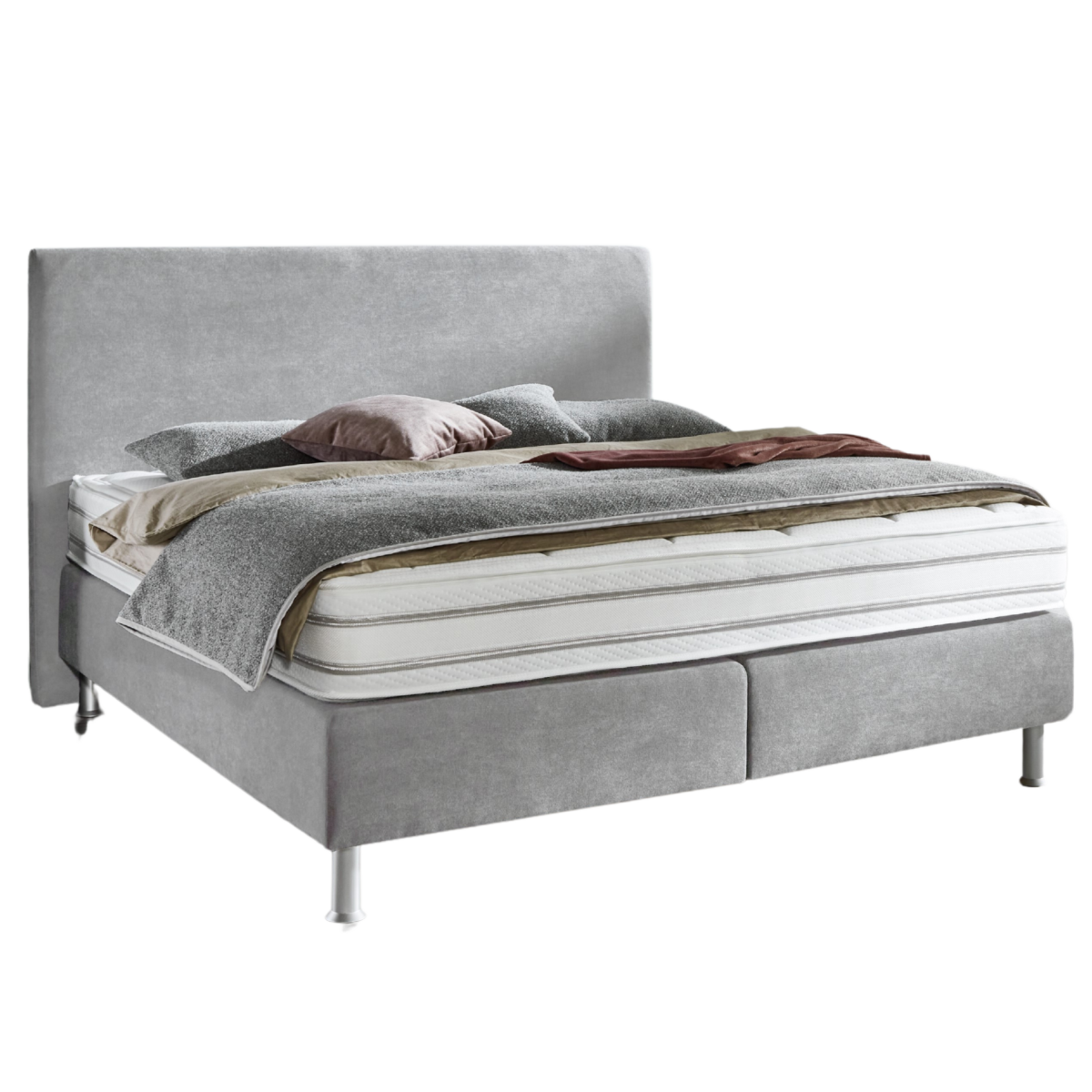 Oschmann Boxspringbett 23148 Grau 180 x 200 cm