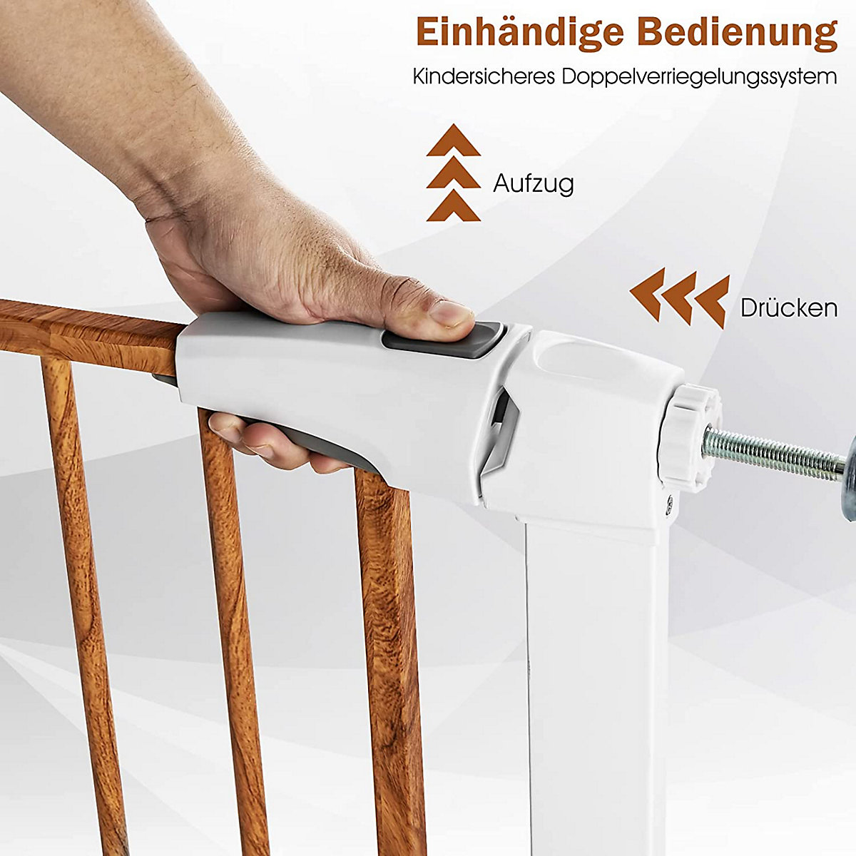 Türschutzgitter mit Schließen & Öffnen automatisch ohne Bohren