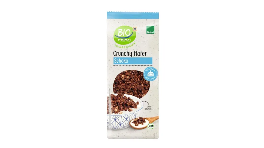 BIO PRIMO Bioland Crunchy Hafer Schoko 500 g