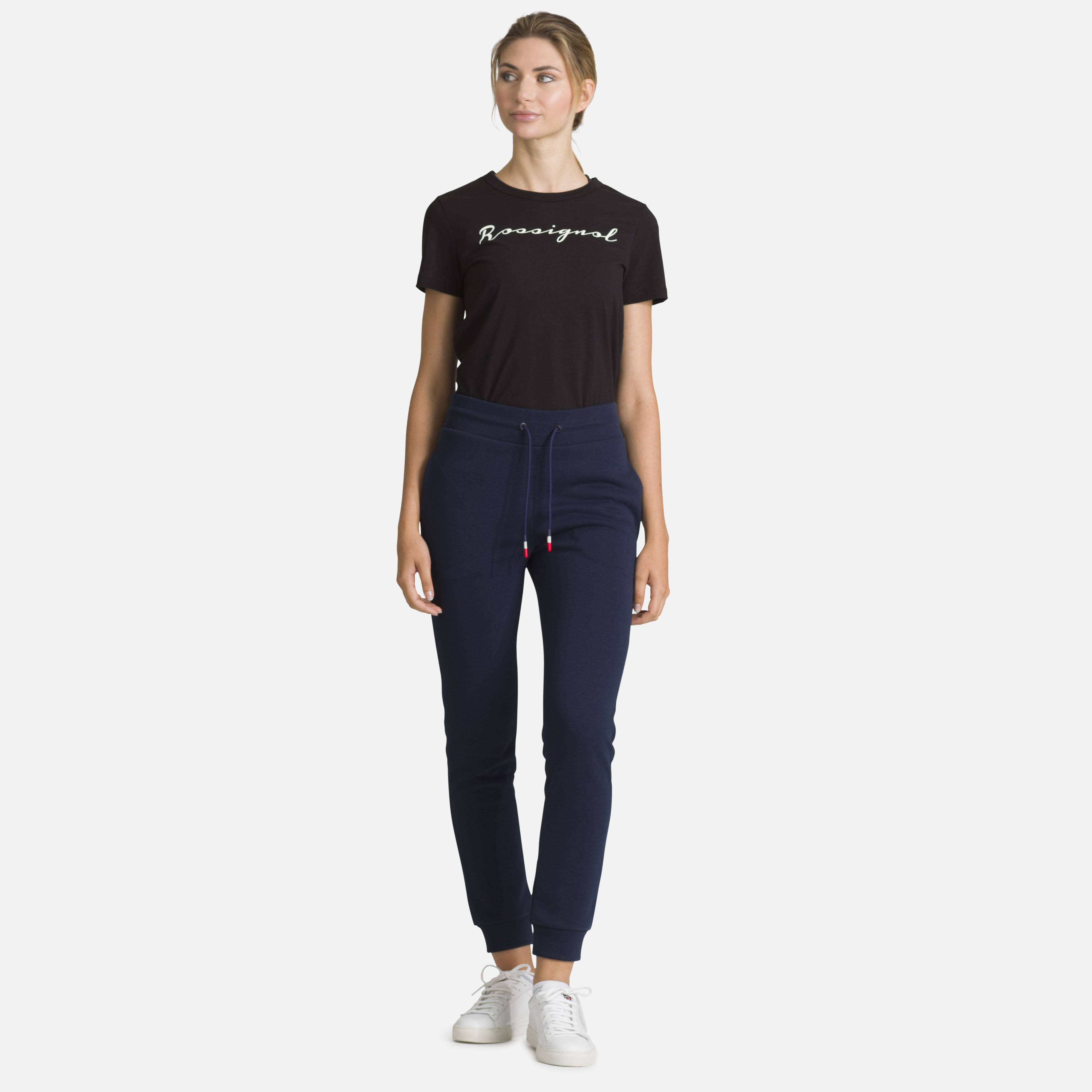 Pantalon en coton logo femme