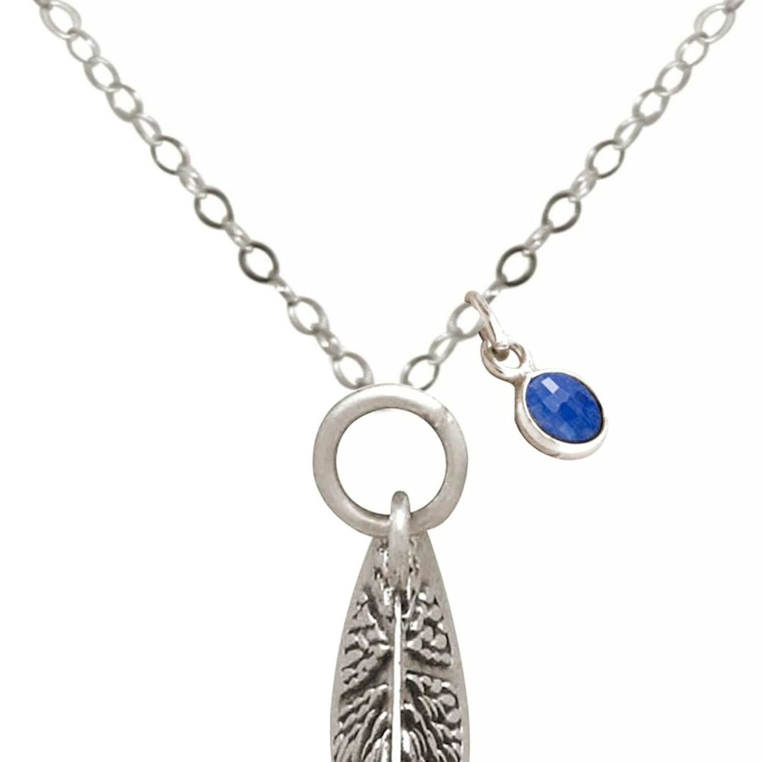 Kette mit Anhänger 'ORANGE Saphir'