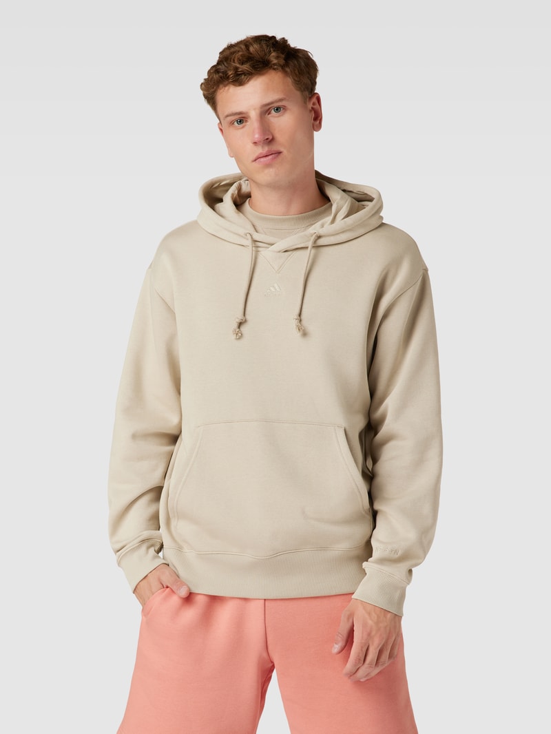 Hoodie mit überschnittenen Schultern in beige