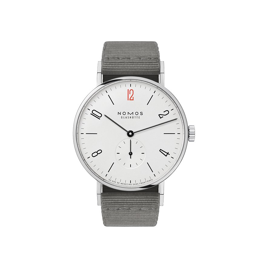 Nomos Glashütte Unisexuhr Tangente 38 - 50 ans de Médecins Sans Frontières