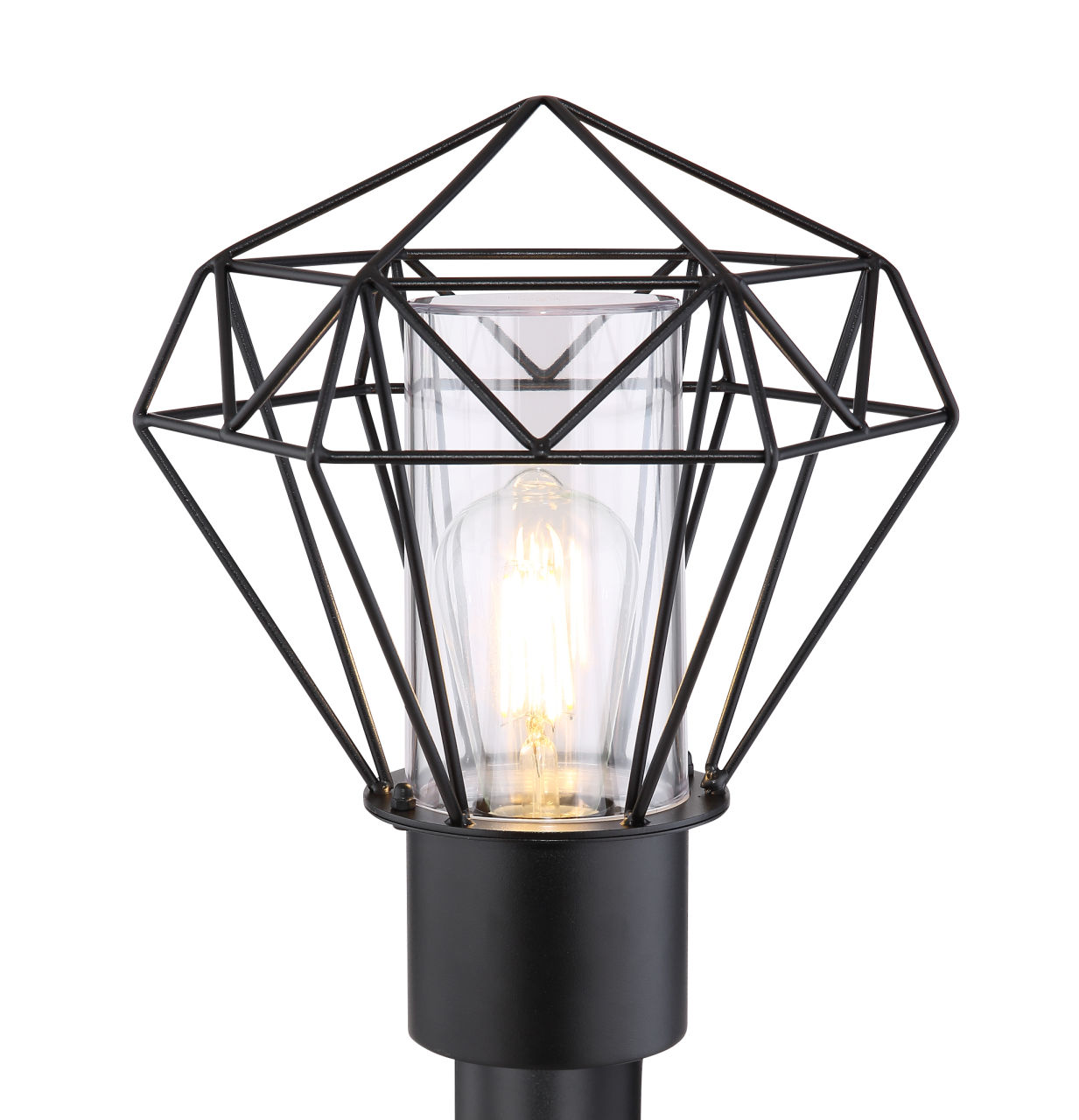 Globo Lighting - HORACE - Außenleuchte Edelstahl schwarz, 1x E27 LED