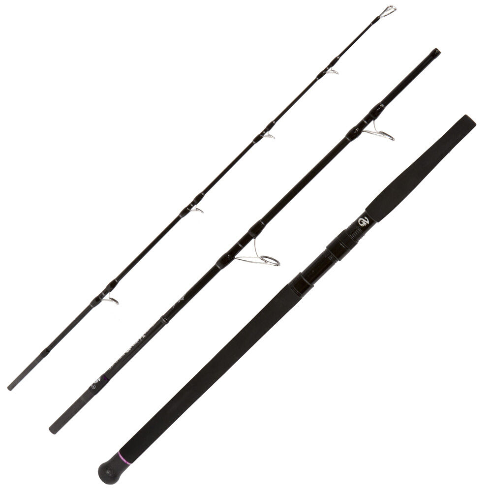 S-Craft Black Olukai 73/8 2.21m 80lb 60-190g Expedition Travel Spinning Rod