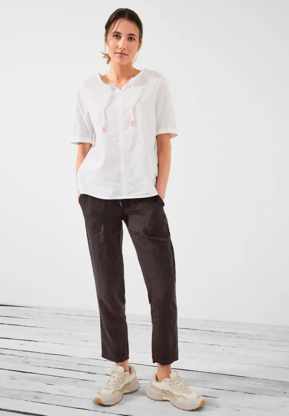 CECIL Leinen Casual Fit Hose