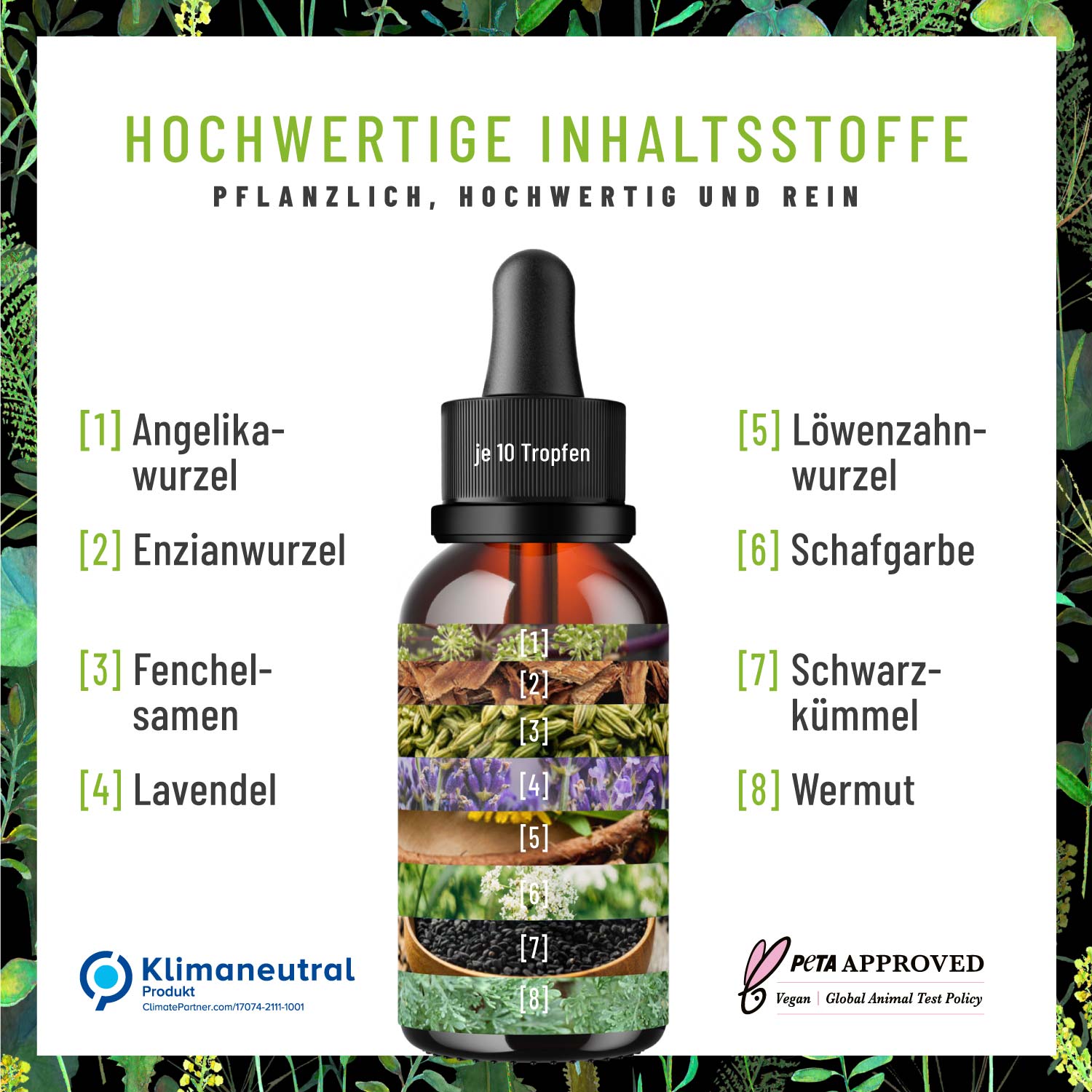 Bitterstoff Tropfen alkoholfrei - Kräuterkick - NATURTREU®