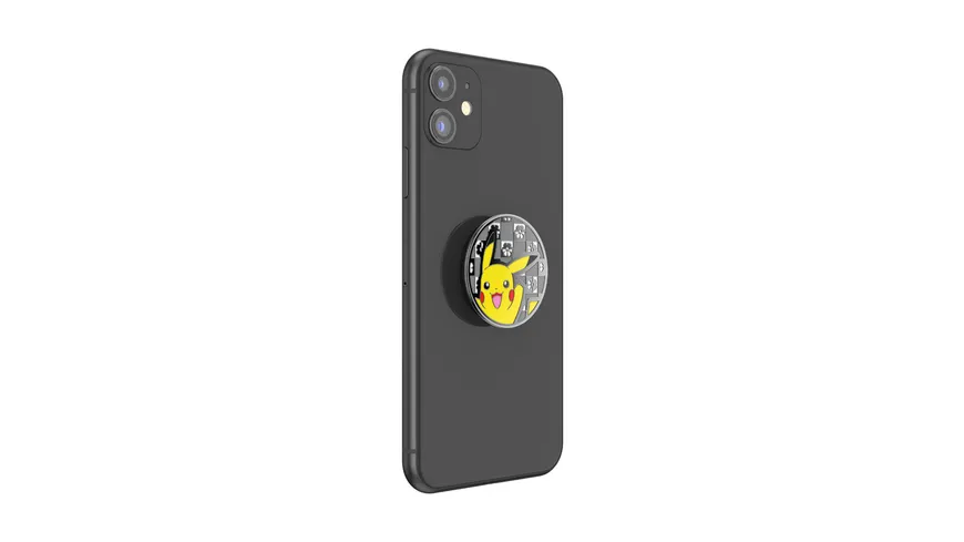 PopGrip - ausziehbarer Handy-Griff Handyhalter - Pokémon Enamel Hey Pikachu