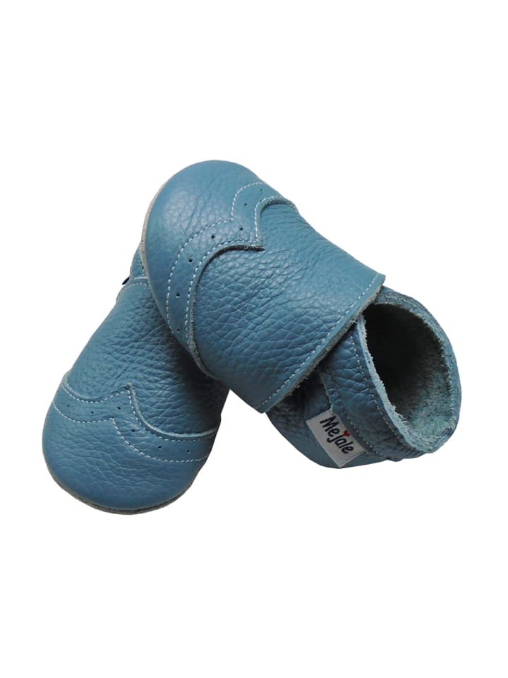 Yalion Leder-Krabbelschuhe in blue günstig kaufen