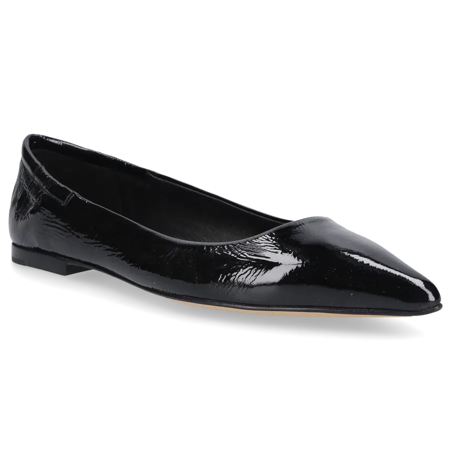 Pomme D`OR - Ballerinas 1720 Lackleder - schwarz