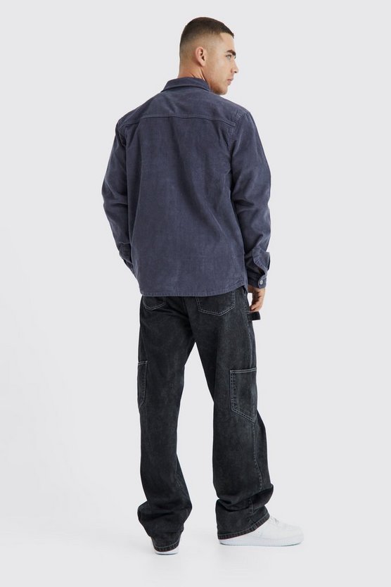 Cargo-Overshirt aus Cord