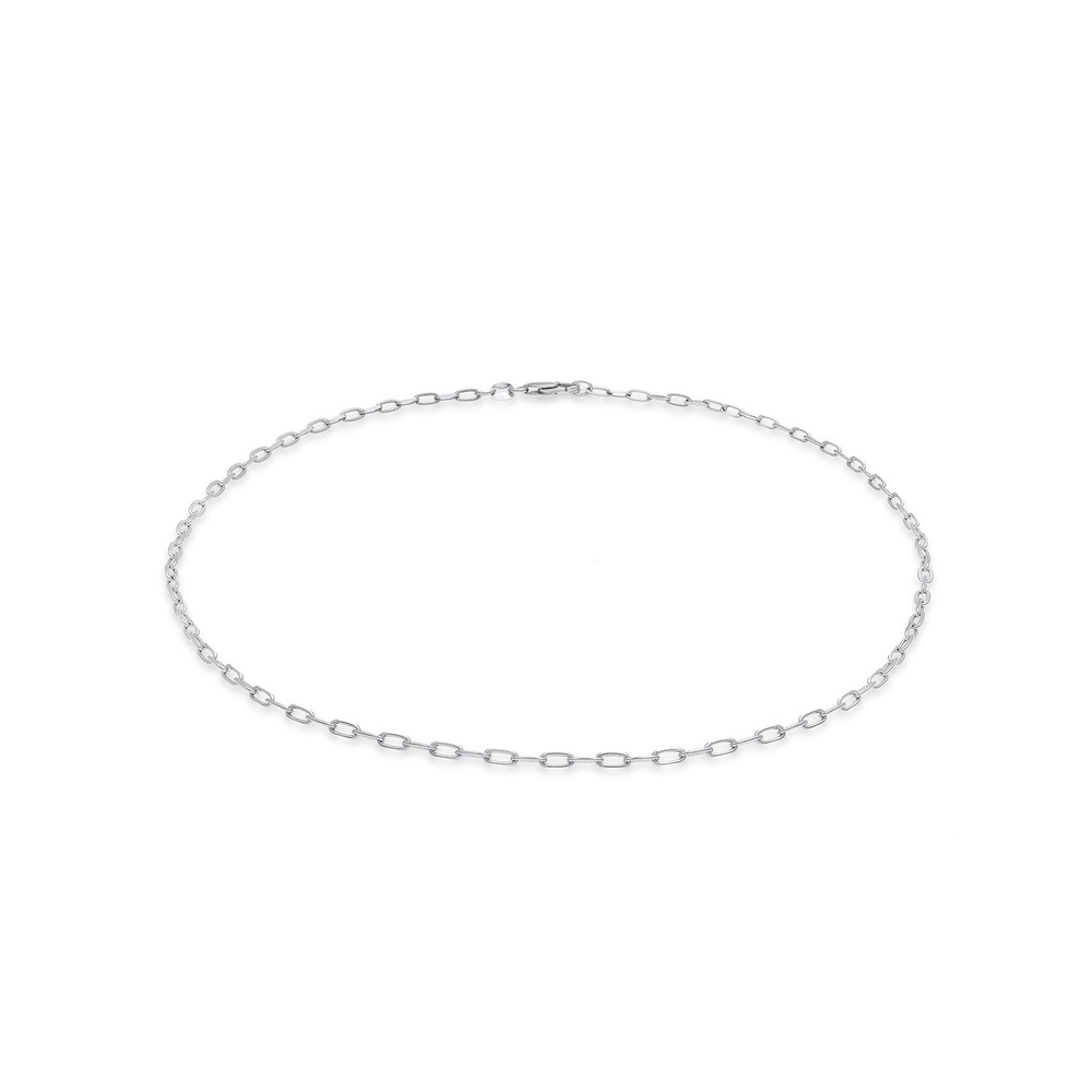Elli Elli Collier Collier à maillons pour dames Oval Trend Filigree Basic en argent st collier
