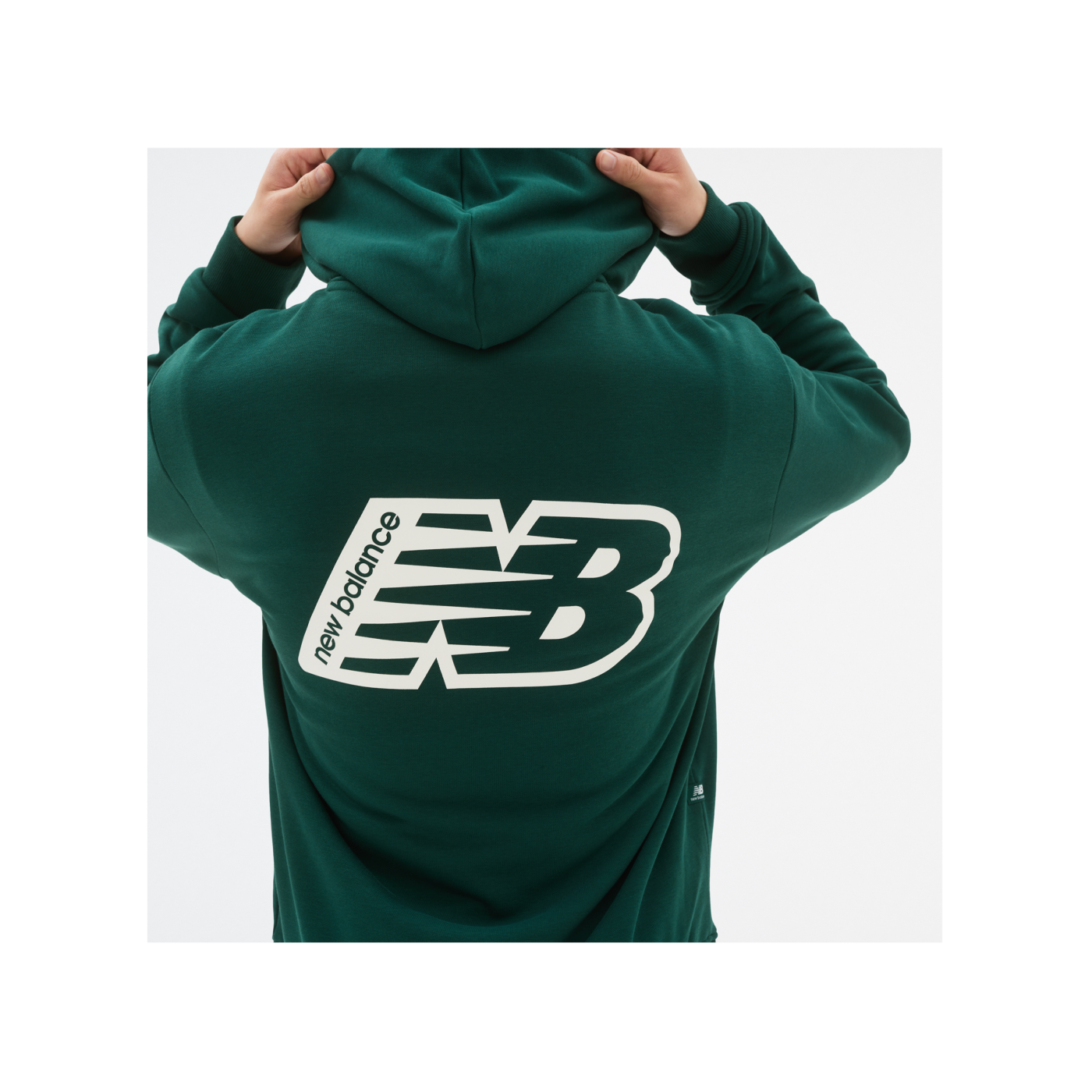 New Balance Essentials Fleece Hoody Grün FNWG