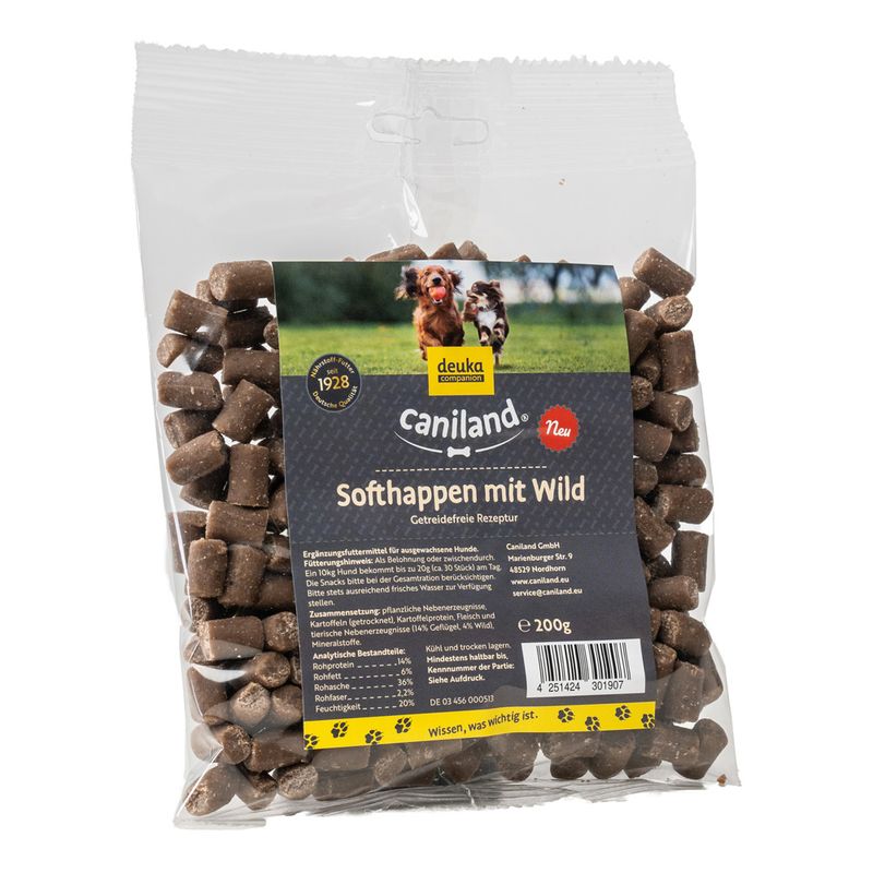 Caniland Softhappen Getreidefrei mit Wild