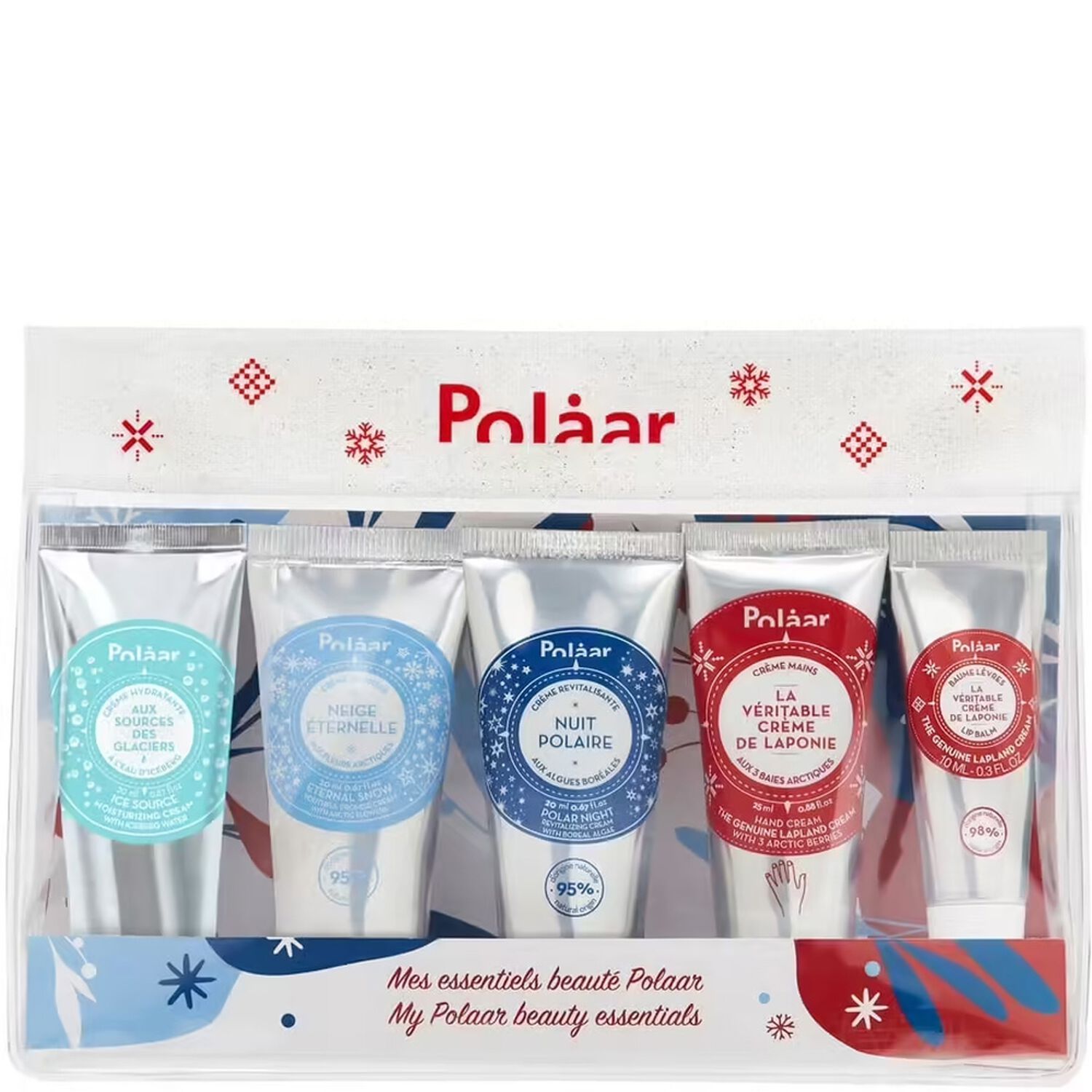 Polaar Mes Essentiels Trousse 5 Soins Hydratation, Anti-âge, Detox, Réparation, Protection