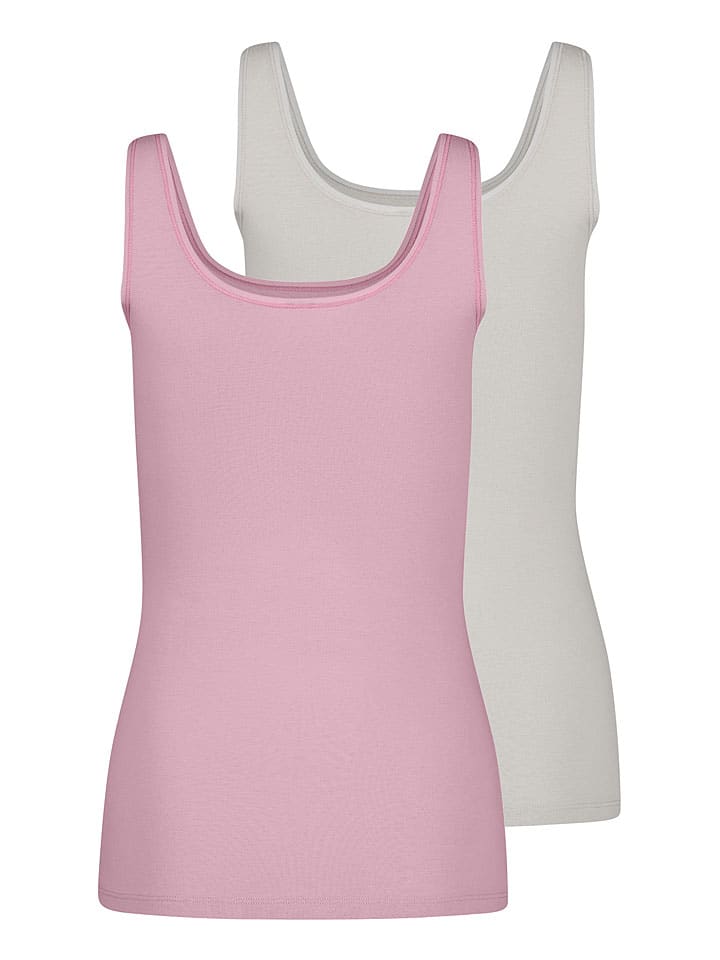 Skiny 2er-Set: Hemdchen in Rosa/ Weiß günstig kaufen