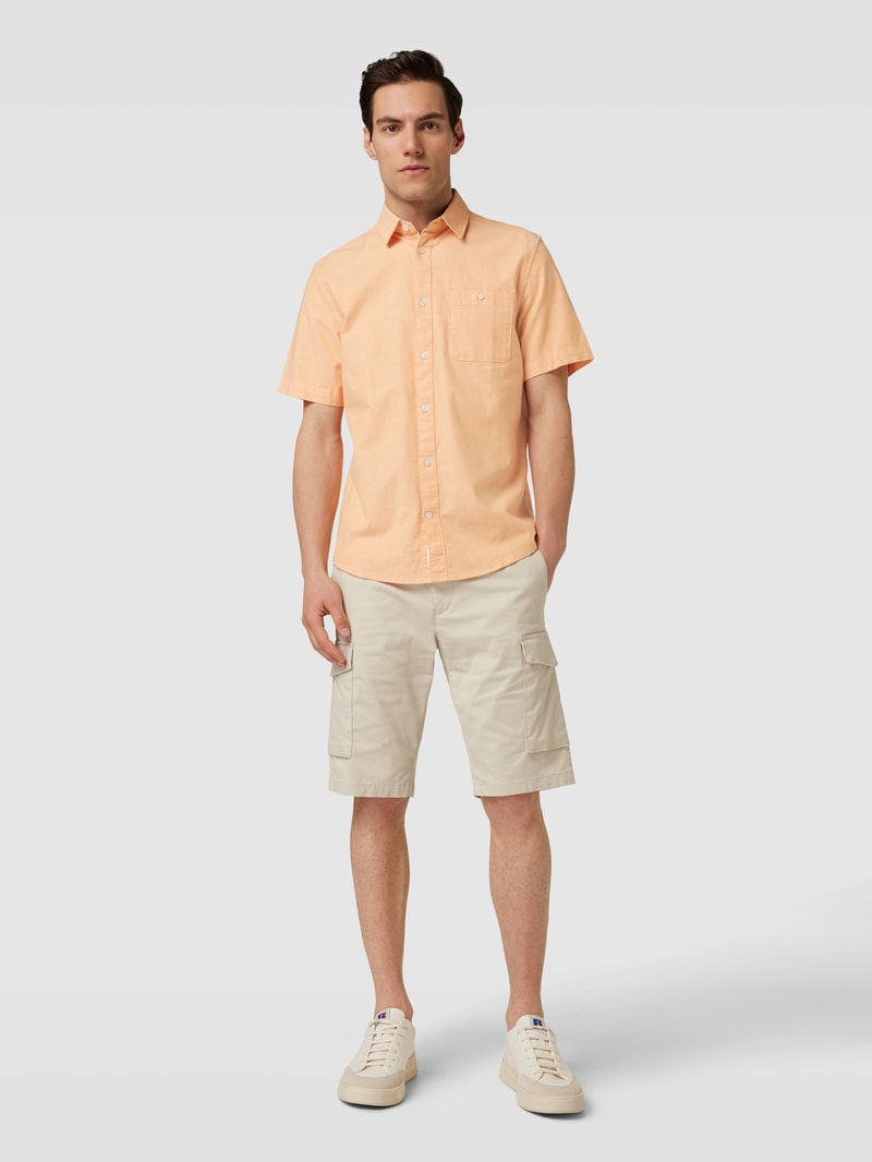Freizeithemd mit Brusttasche in orange