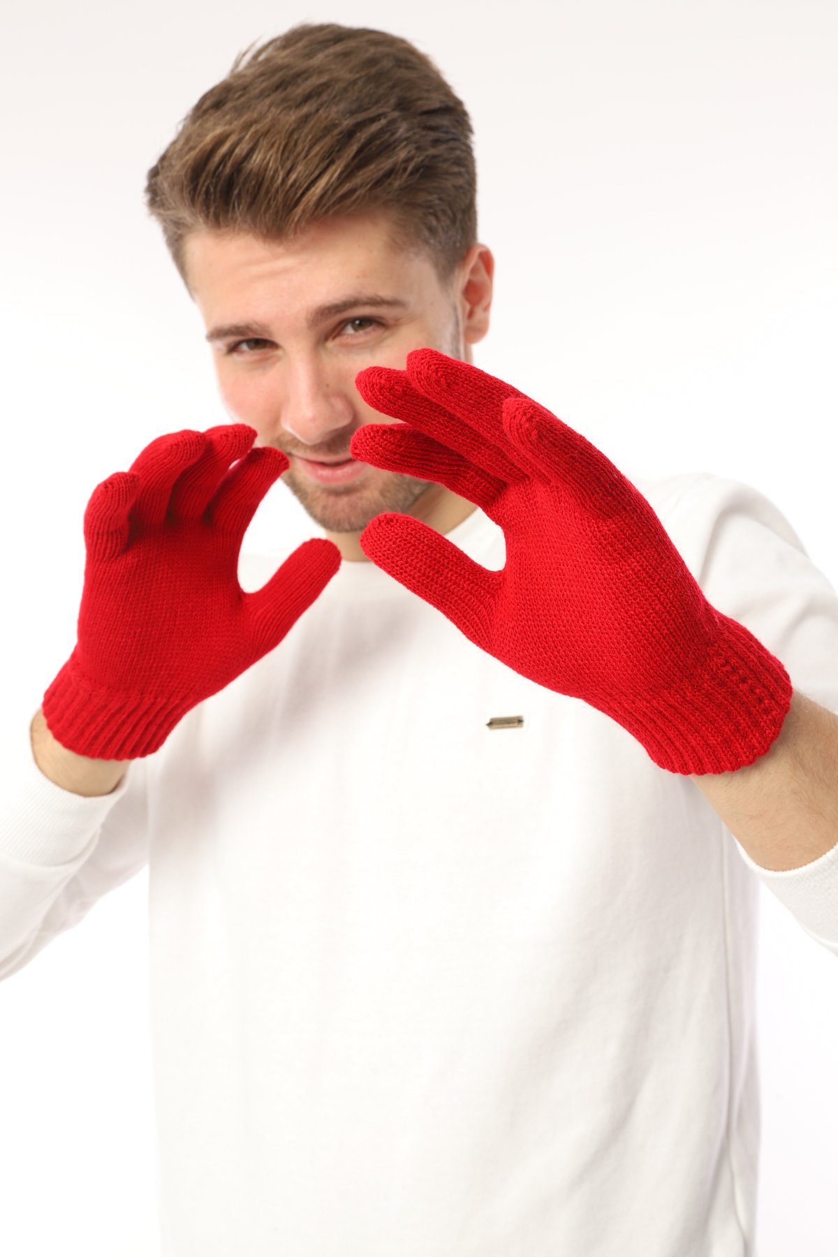 herémood Strickhandschuhe Handschuhe Winterhandschuhe Rippstrick Strickhandschuhe Herren