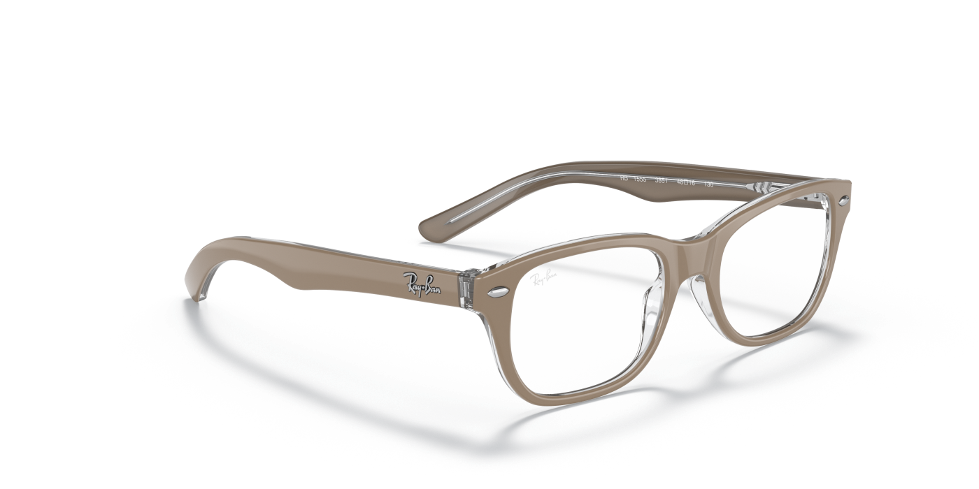RB1555 OPTICS KIDS - Bej lucios pe transparent