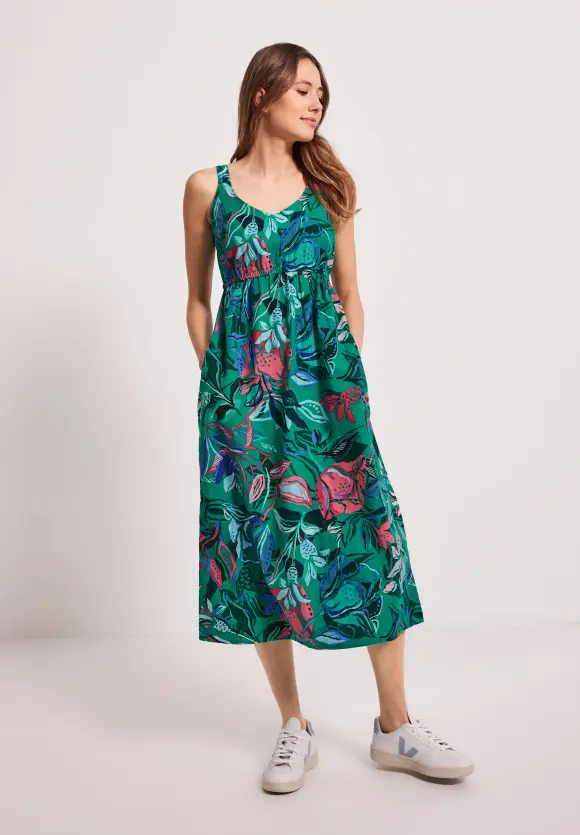 CECIL Midi Leinenmix Kleid