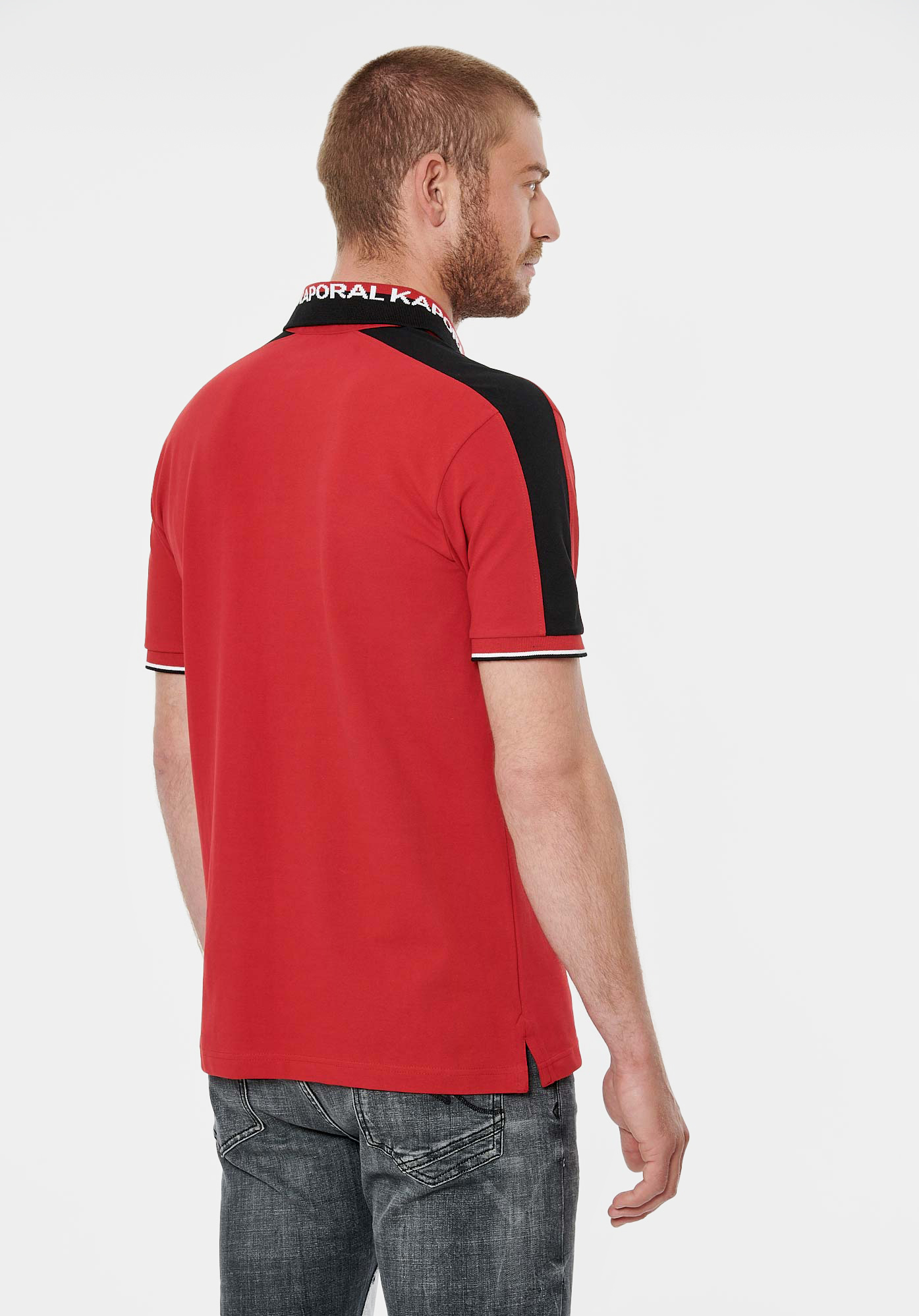 RIO    Polo rouge homme