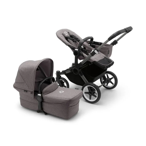 Bugaboo Donkey 5 Duo 2-in-1 Stroller Set Graphite/Mixed Gray, Mixed Gray
