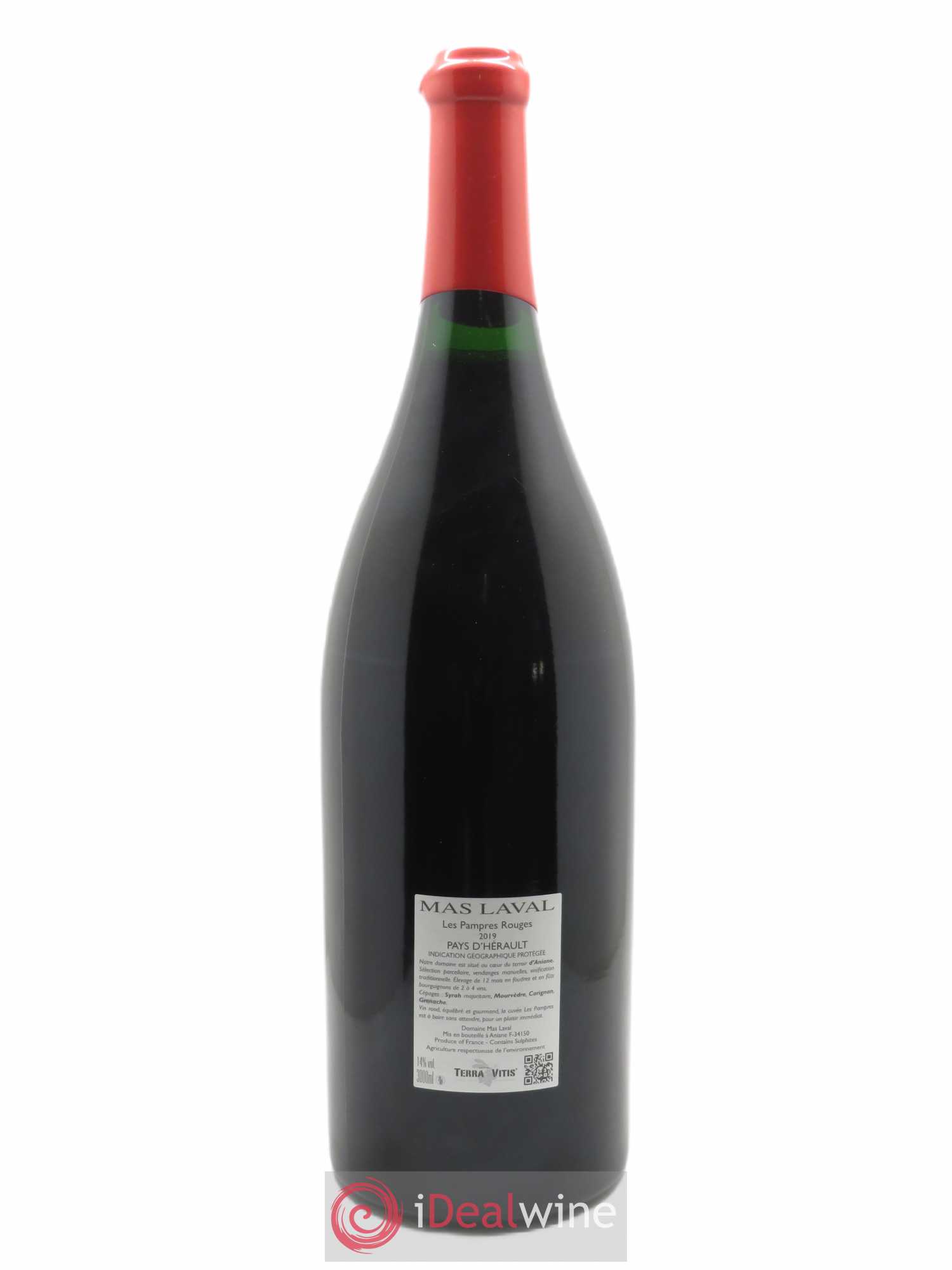 IGP Pays d'Hérault Mas Laval Les Pampres Joël Laval  2019 - Lot de 1 Double-magnum