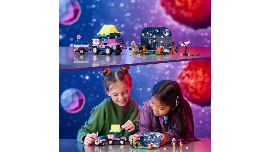 LEGO Friends 42603 Sterngucker-Campingfahrzeug, Auto-Spielzeug mit Teleskop