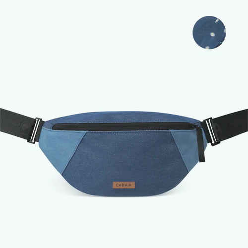 Small San Giljan denim blue fanny pack