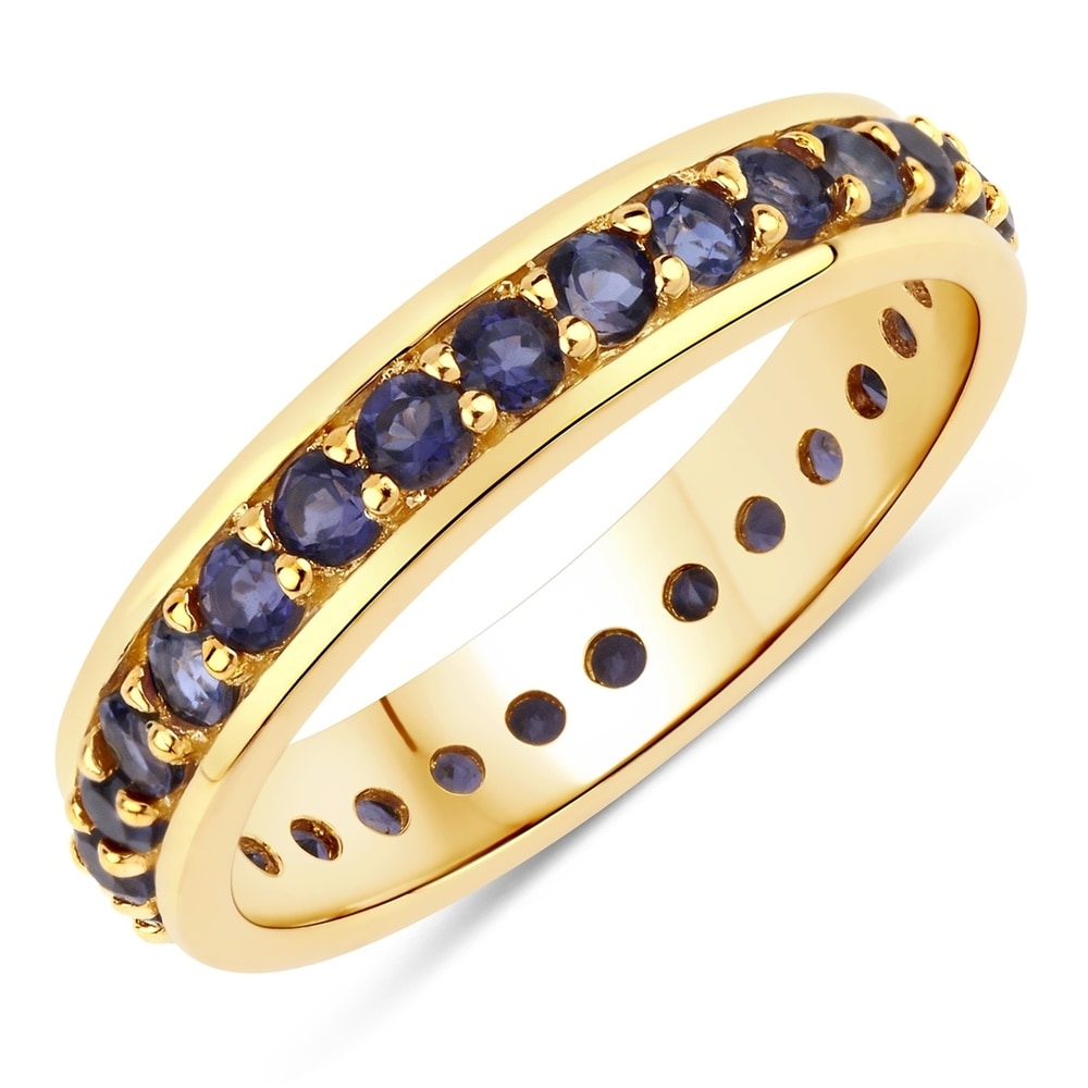 Rafaela Donata Bague Argent sterling Iolite en Or jaune Bague