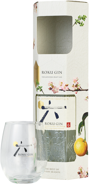 Roku Japanese Craft Gin mit Tumbler Glas
