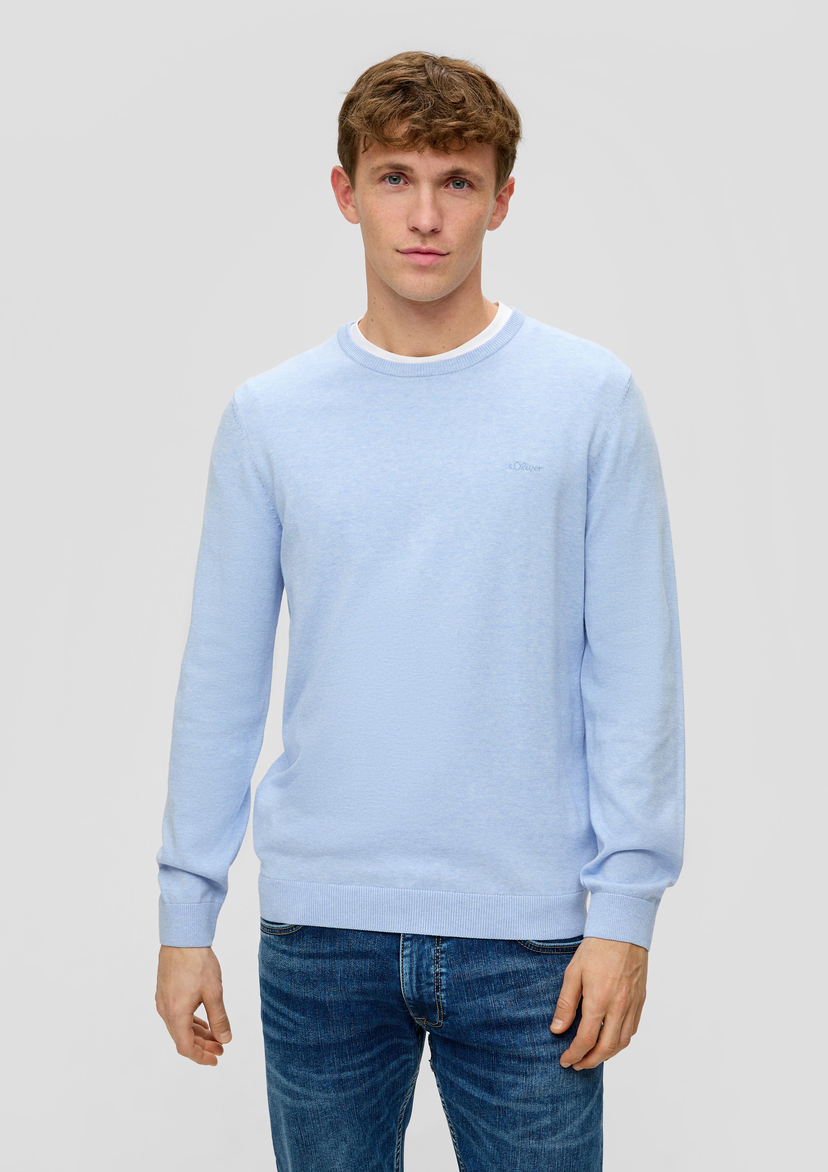Strickpullover mit Logo-Stickerei  2143173-50W0