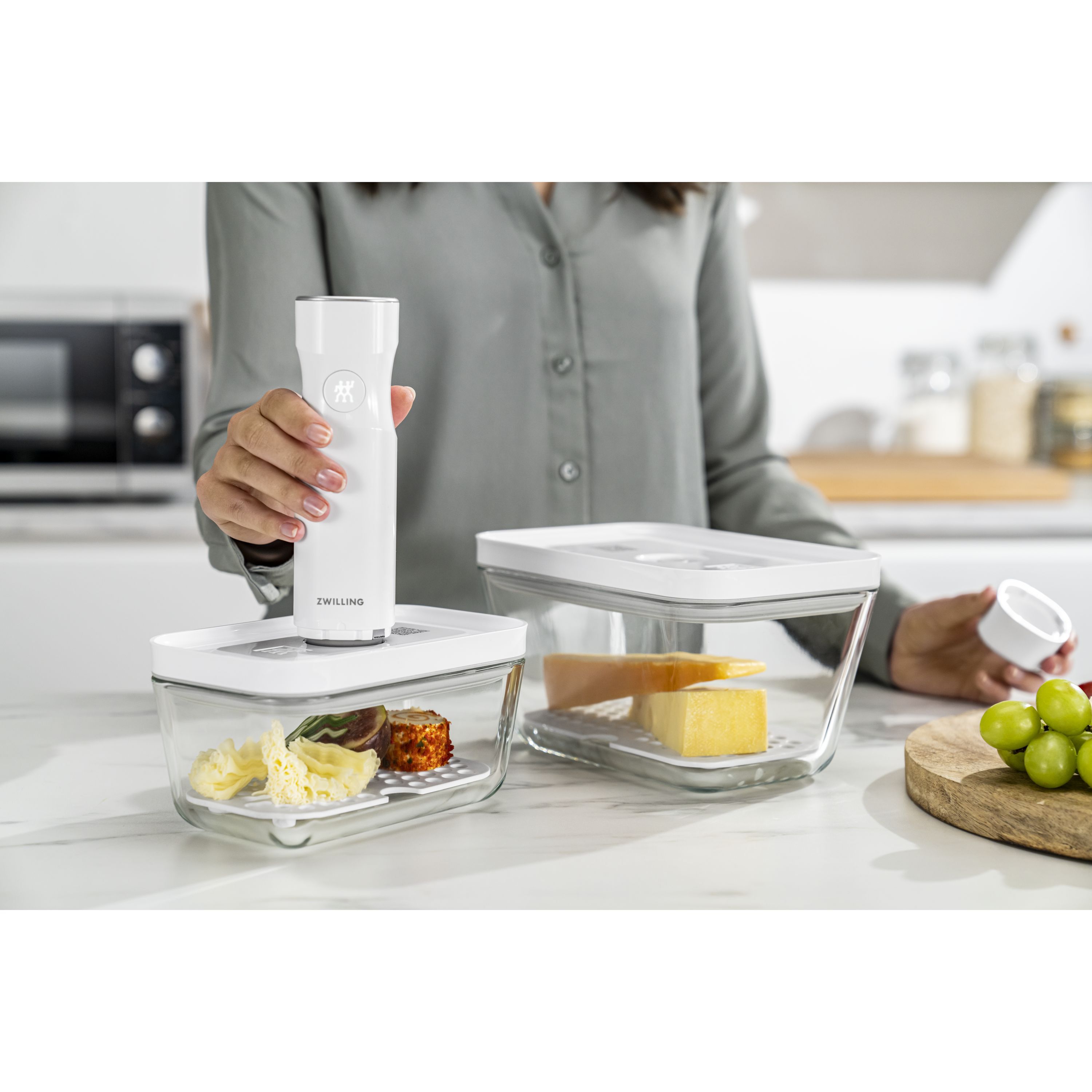 Vakuum Zubehörset Abtropfgitter für Glasboxen, M/L / 2-tlg