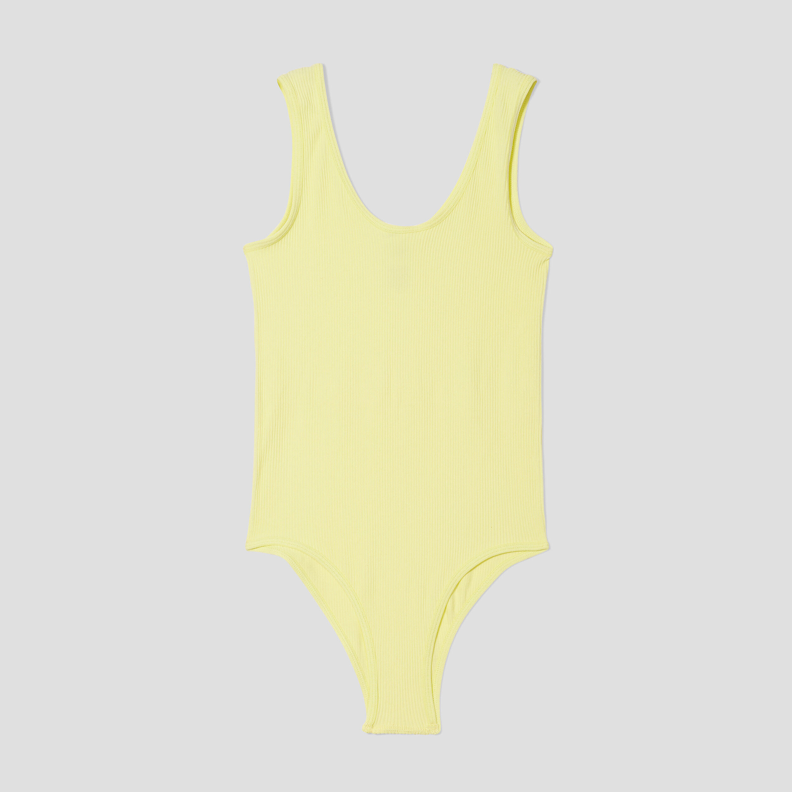Body bretelles sans couture jaune pastel femme | Cache Cache