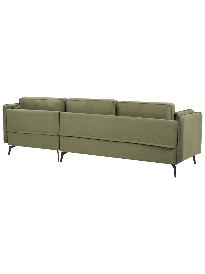 Beliani Ecksofa ALTAN in Grün/Grau - (W) 268 x (H) 88 x (L) 157 cm günstig kaufen onesize
