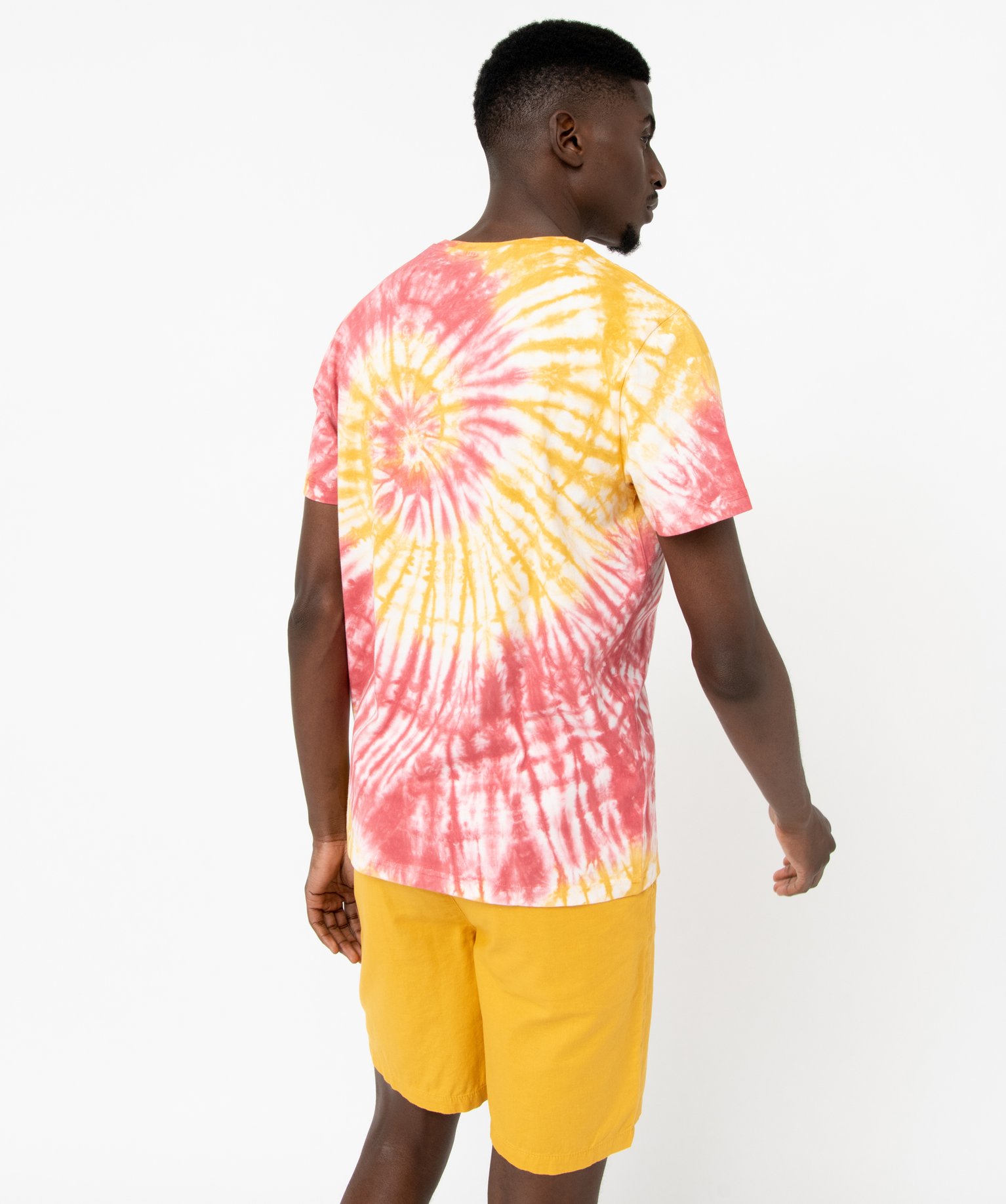 Tee-shirt à manches courtes effet tie and dye homme blanc | GEMO
