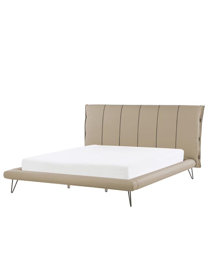 Beliani Doppelbett BETIN in Beige - (W) 220 x (H) 118 x (L) 230 cm günstig kaufen onesize