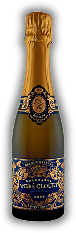 Andre Clouet Champagne Grande Réserve Bouzy Grand Cru Brut 0,375 Lilter Andre Clouet Champagne Grande Réserve Bouzy Grand Cru Brut 0,375 Lilter Das kleine Haus Clouet besitzt die meisten und besten Pinot Noir Grand Cru-Lagen von Bouzy, das wie Avize