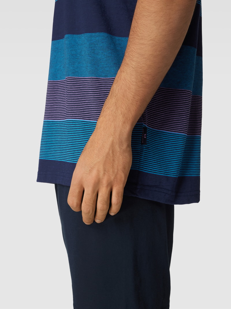 Pyjama mit Streifenmuster in blau