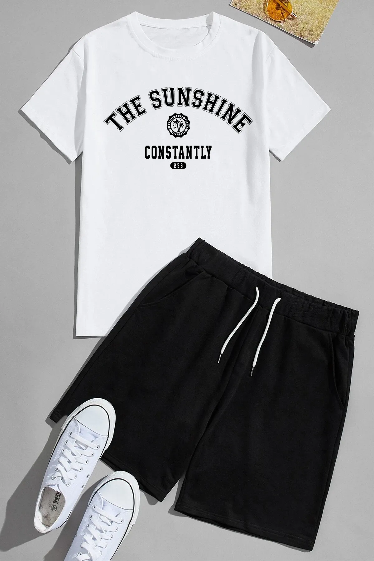 uyguntarz  Shorts-Set mit Sunshine-Print, Unisex