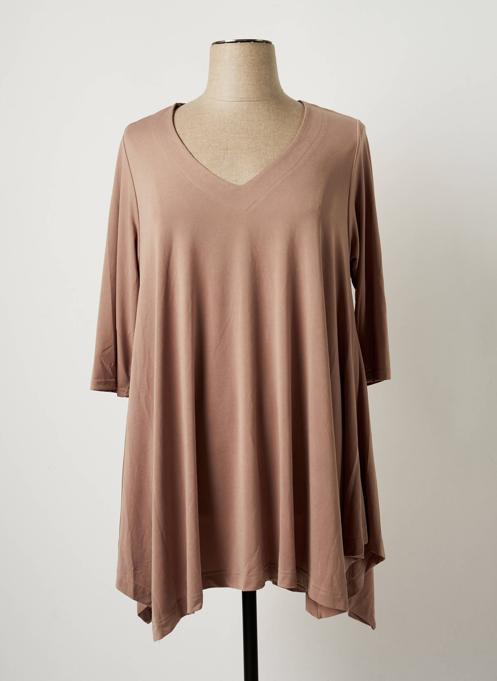 One O One Tuniquemanchecourte Femme couleur beige