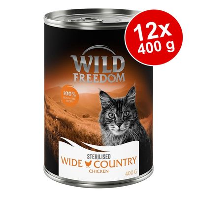 Wild Freedom Adult Sterilised 12 x 400 g - getreidefreie Rezeptur