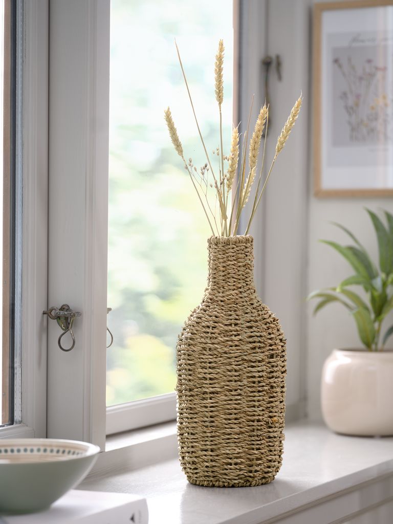 KRESTOFF Wazon KRESTOFF Ø15xW31cm rattan