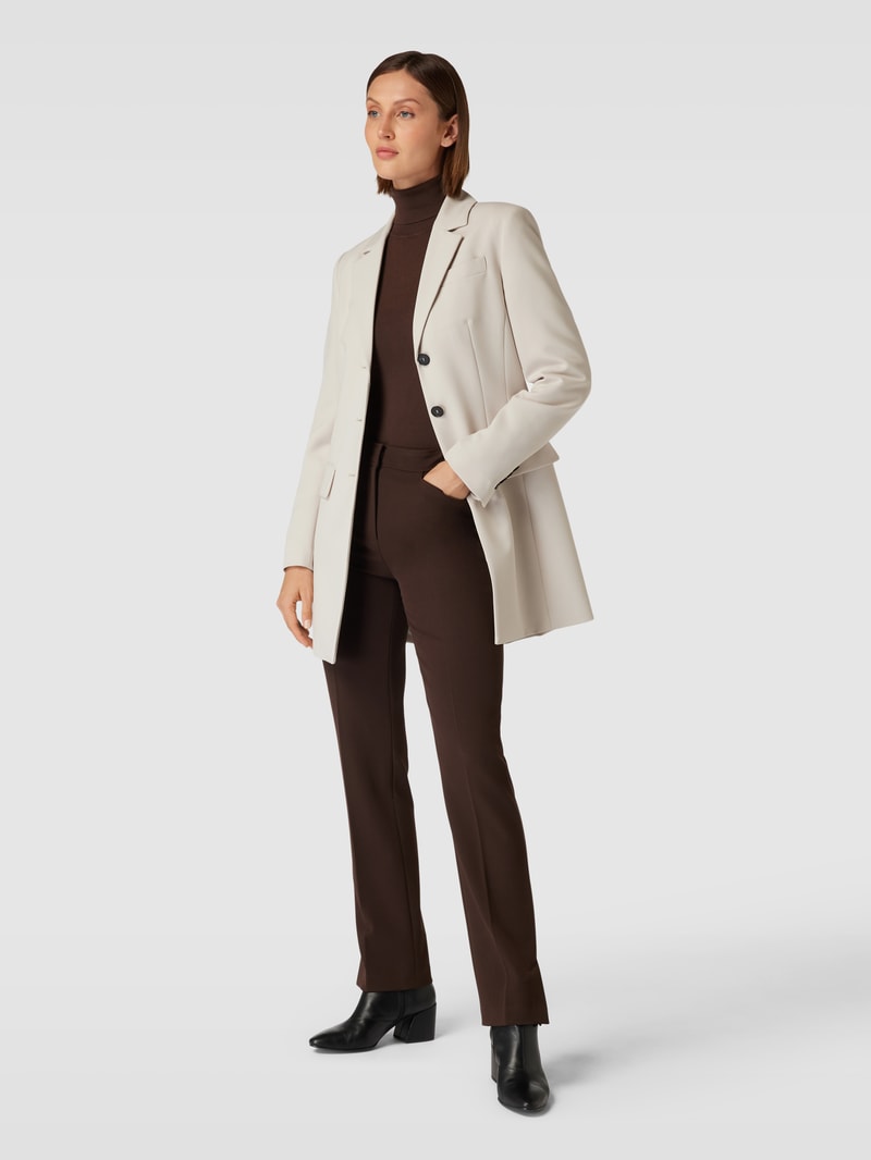 Longblazer mit Pattentaschen in sand