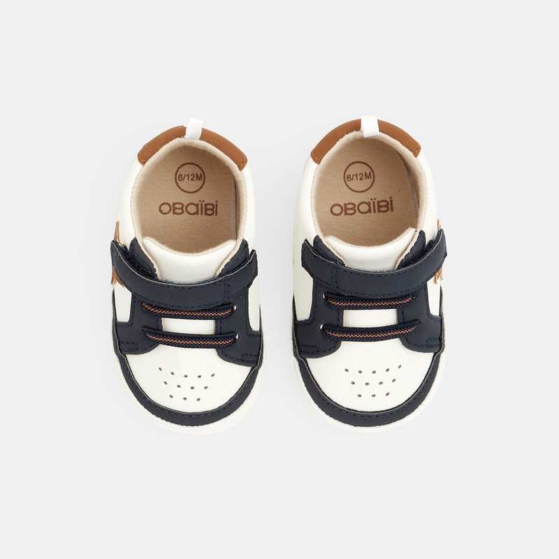 Baskets basses souples blanches naissance