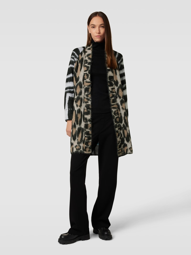 Longcardigan mit Knopfverschluss in camel